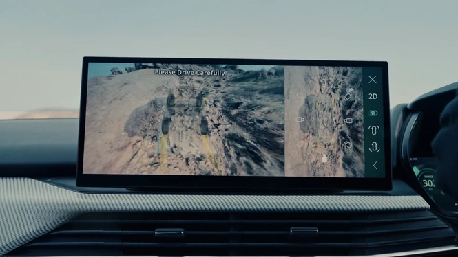 harrier ev info scren