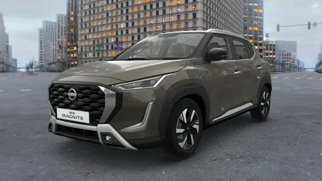 Nissan Magnite in Olive Bronze