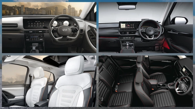 creta vs seltos interior 