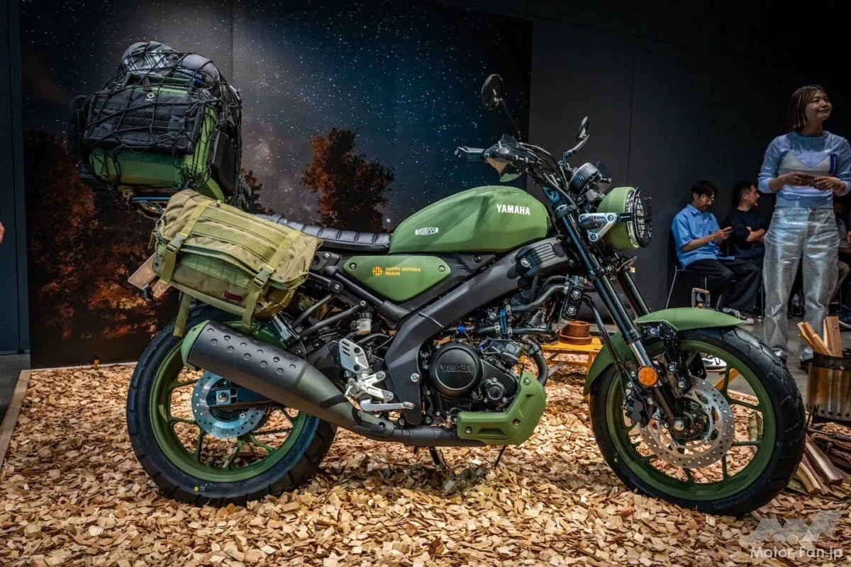 Yamaha XSR155 Olive-Green Solo-Camper Custom By BEAMS Unveiled in
