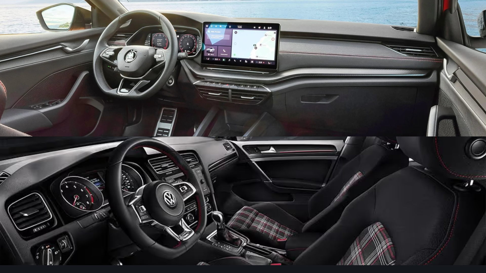 octavia rs vs golf gti interior