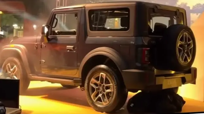 Mahindra Thar OG Rear Left Three Quarter View