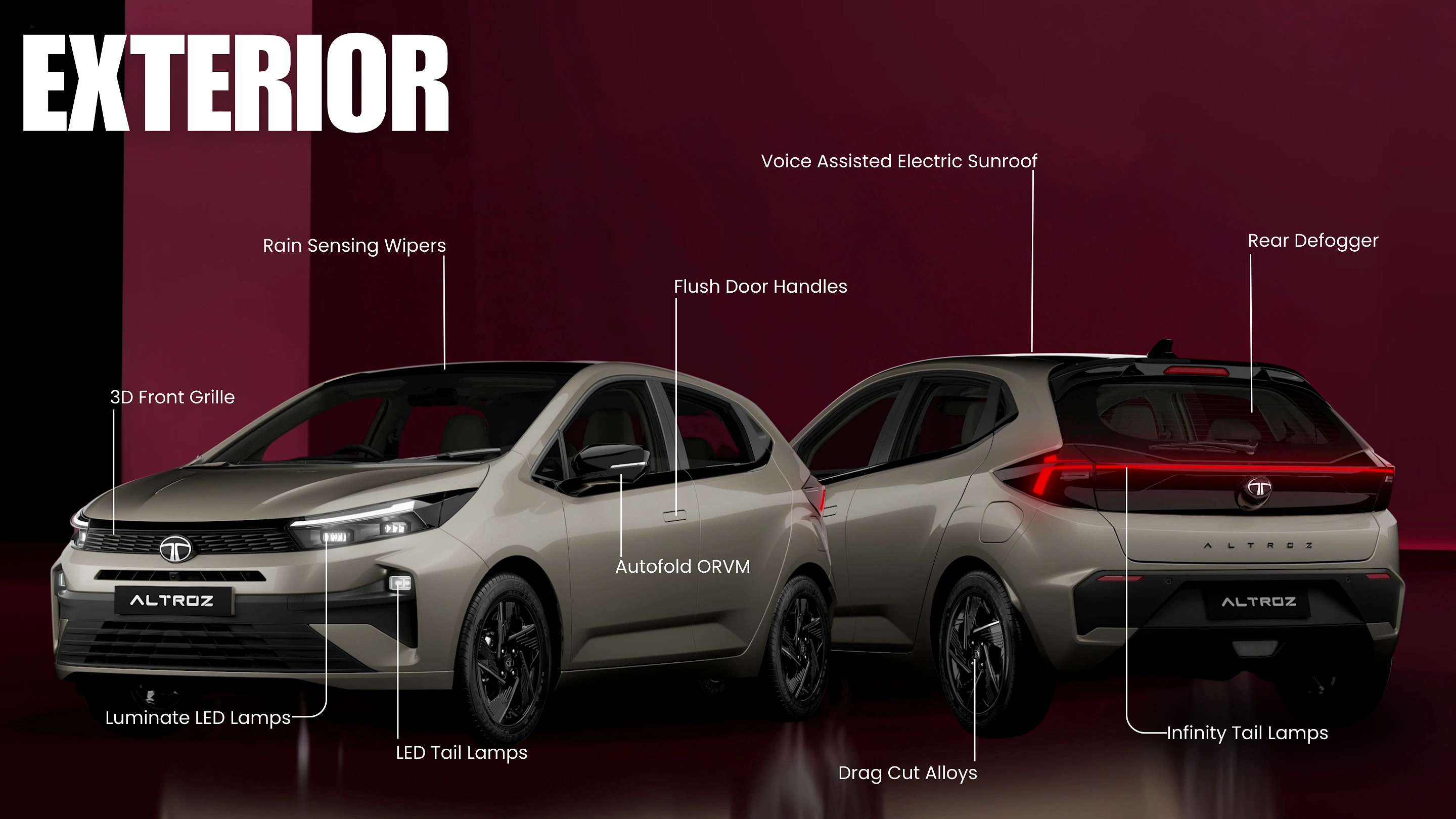 2025 Tata Altroz Facelift Exterior Upgrades