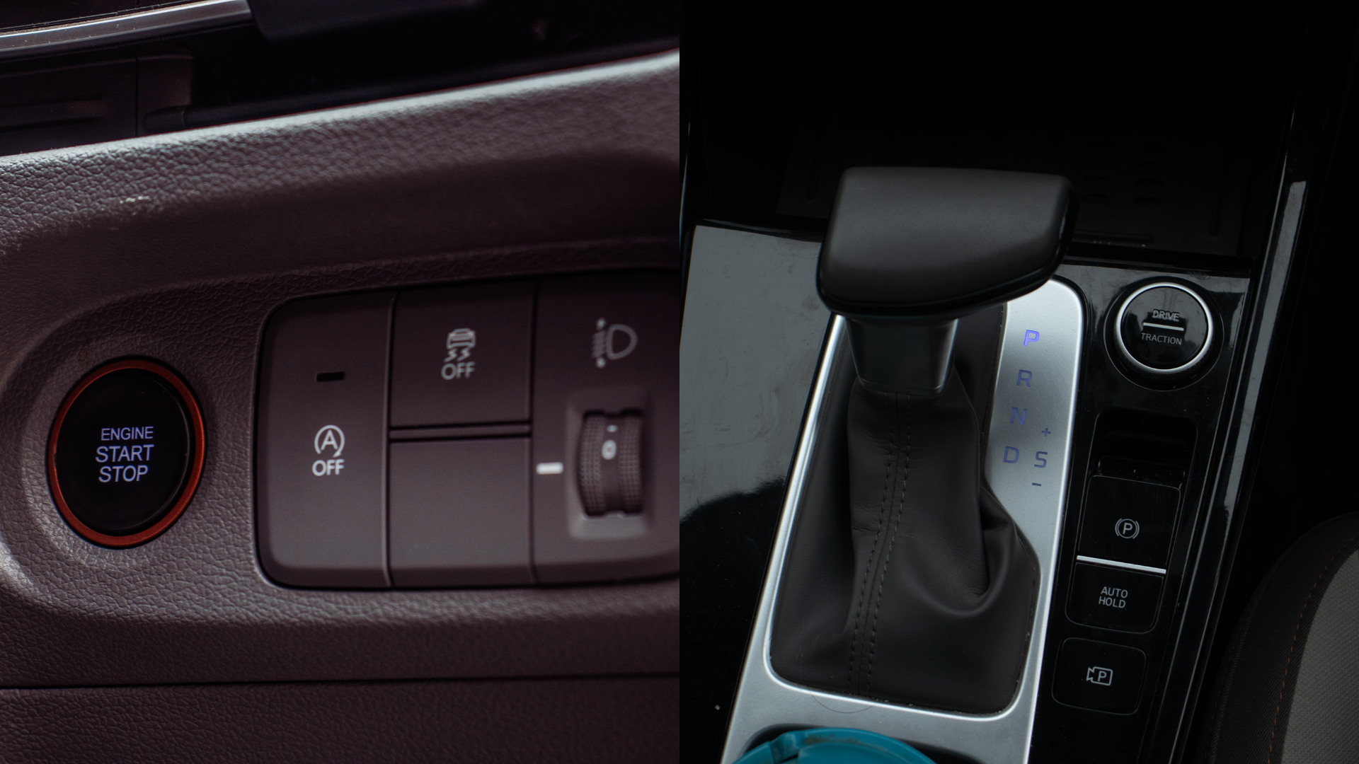 Hyundai Creta's Engine Start/Stop Button, Gear Shifter & Drive Modes View