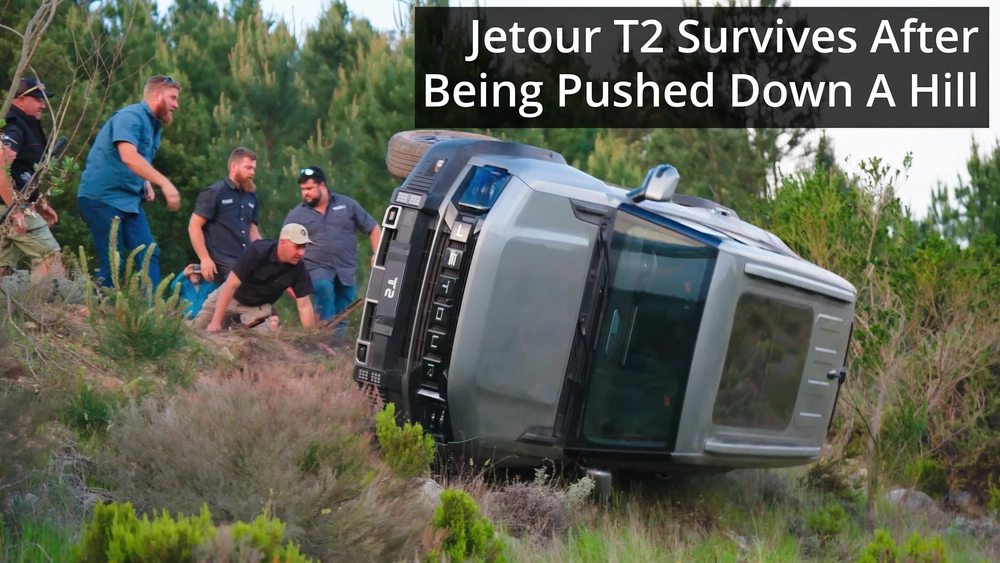 Jetour T2 Survives After Being Pushed And Rolled Down A Hill