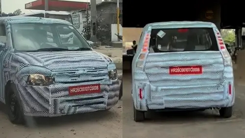 Maruti Wagon R Facelift Spied Testing With New Head and Tail Lights Image