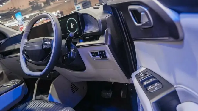 2027 Hyundai Neira MPV Prototype Interior Front Cabin View