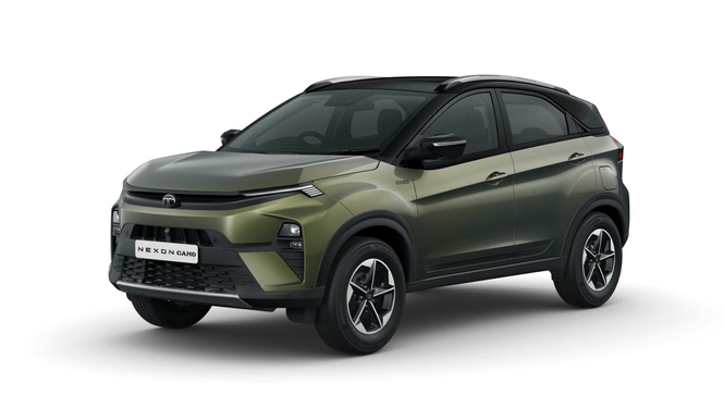 Tata Nexon CAMO Edition in Munnar Mist colour scheme