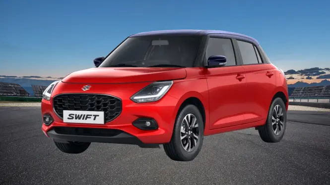 Maruti Suzuki Swift in red