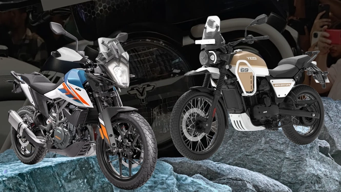 ktm 250 adv vs 2025 yezdi adv