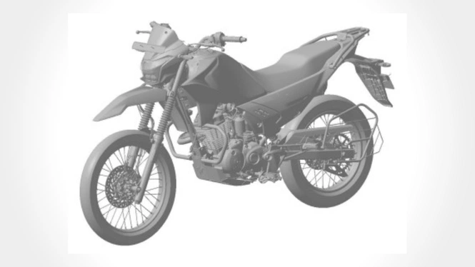 Hero New Dual-Sport Bike 503812-001 Patent Design