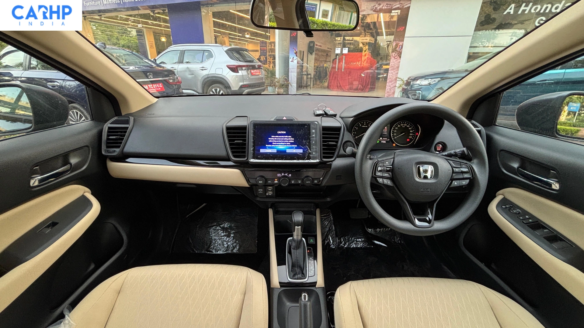 Honda city facelift V CVT beige interior dashboard 