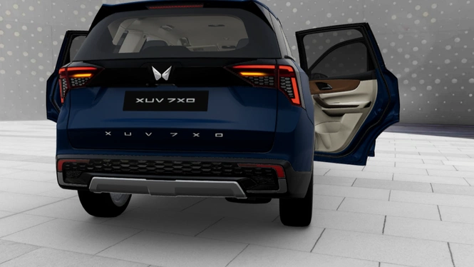 xuv 7xo ax official images in nebula blue